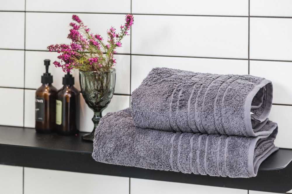 Ecotton Рушник махровий Ecotton 50х90 см високої щільності 550 г/м² сірий Antracite 1 шт. Київ - фото 1