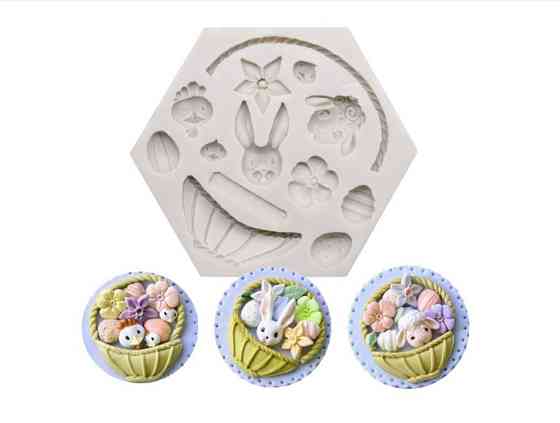 Силиконовая форма для пасхи 103 на 120 мм серый Киев
