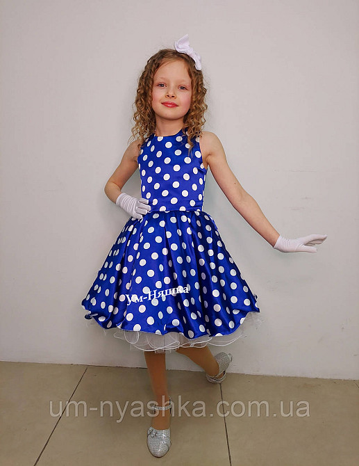 Стиляги детское платье в горох пышное нарядное платье в ретро стиле Кривой Рог - изображение 8