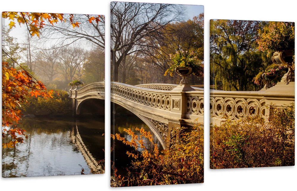 Модульная картина в гостиную / спальню Осіння природа Art-622_3 70x130 см Киев - изображение 1