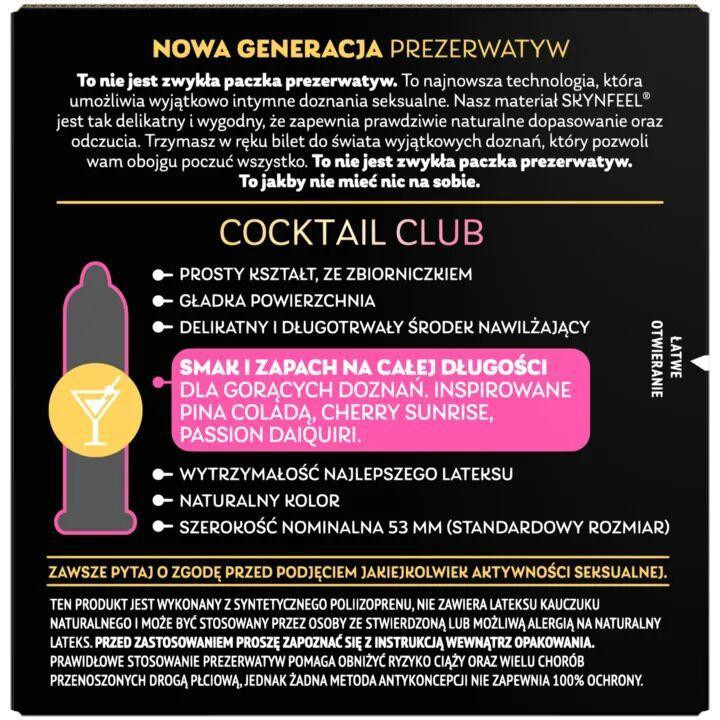 Презервативи SKYN Cocktail Club 3 шт., смаки Pina Colada, Cherry Sunrise і Passion Daiquiri Sex Aura Київ - фото 3