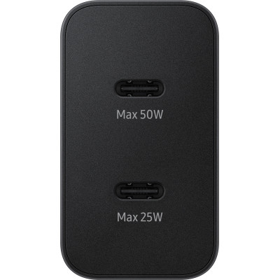 Зарядний пристрій Samsung 50W 2xUSB-С + cableUSB-C to USB-C 1.8m black (EP-T5020XBEGEU) Вінниця - фото 3