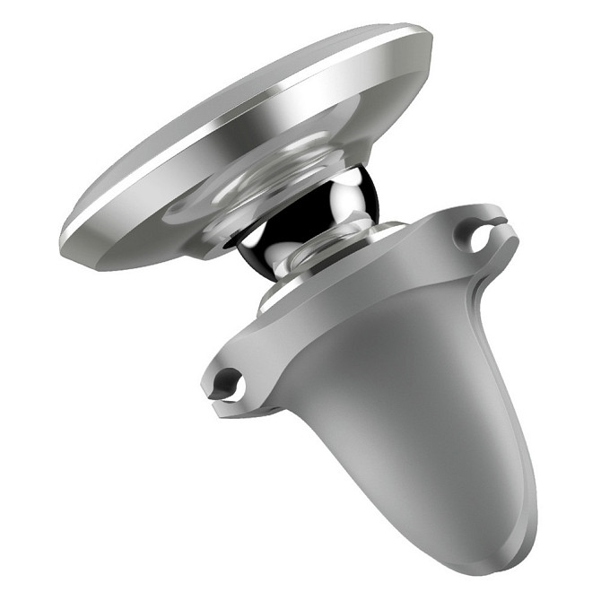 Магнітний автотримач для телефону Baseus Magnetic Air Vent Car Mount SUGX-A0S (Сріблястий) Миколаїв - фото 4