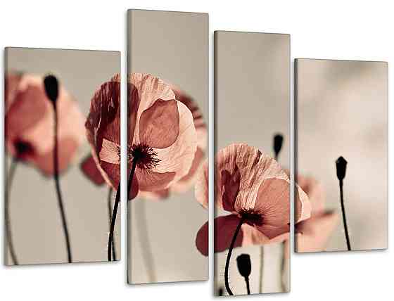 Модульная картина Цветы Маки Art-32_4 Киев