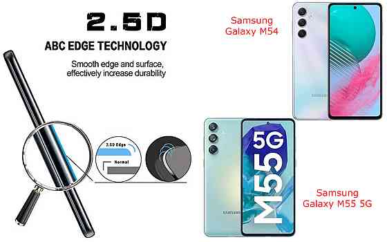 Захисне скло ArmorGlass для Samsung Galaxy M54, Galaxy M55 5G – стійке до подряпин та ударів Київ