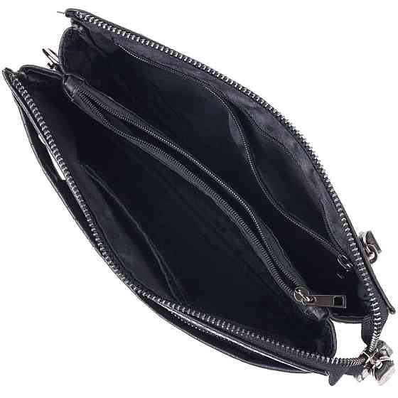 Чудовий клатч для чоловіків із натуральної фактурної шкіри з тисненням під крокодила CANPELLINI 21556 Чорний Київ