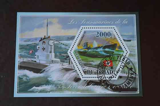 Чад. Транспорт. Марки. Техника. Блок. 2014 год (Б-5) Полтава