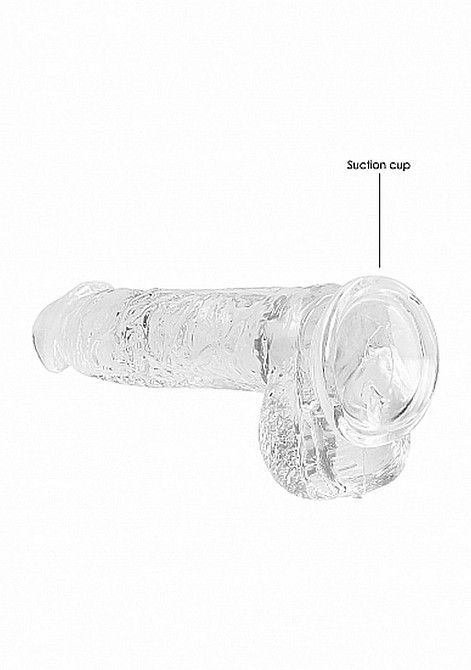 Фалоімітатор - Realrock Dildo 6" Transparent Sex Aura Київ - фото 3