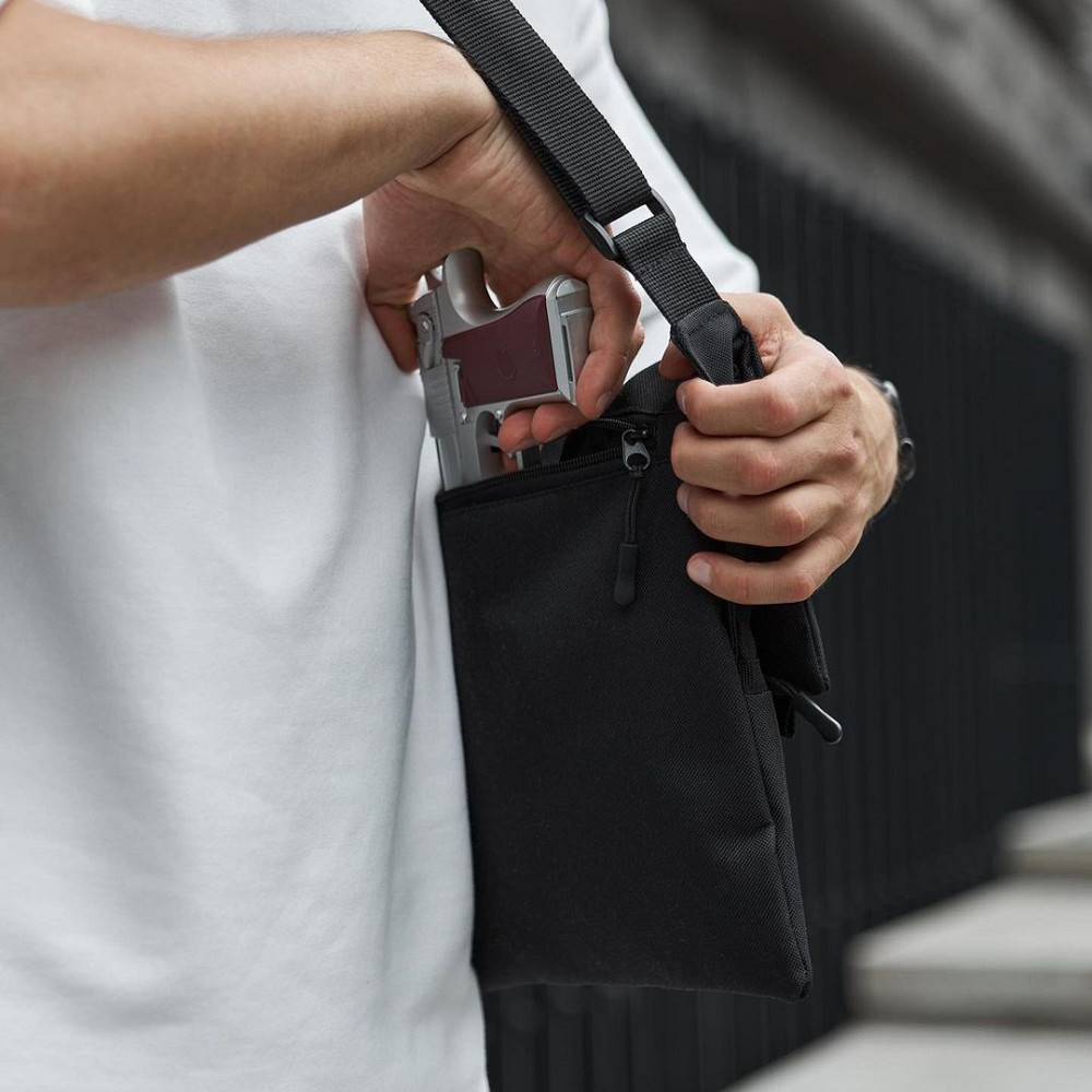 Мессенджер повседневный, Мужская стеганая сумка через плечо, Мужская сумка-слинг тактическая плечевая OW-69 Львов - изображение 4