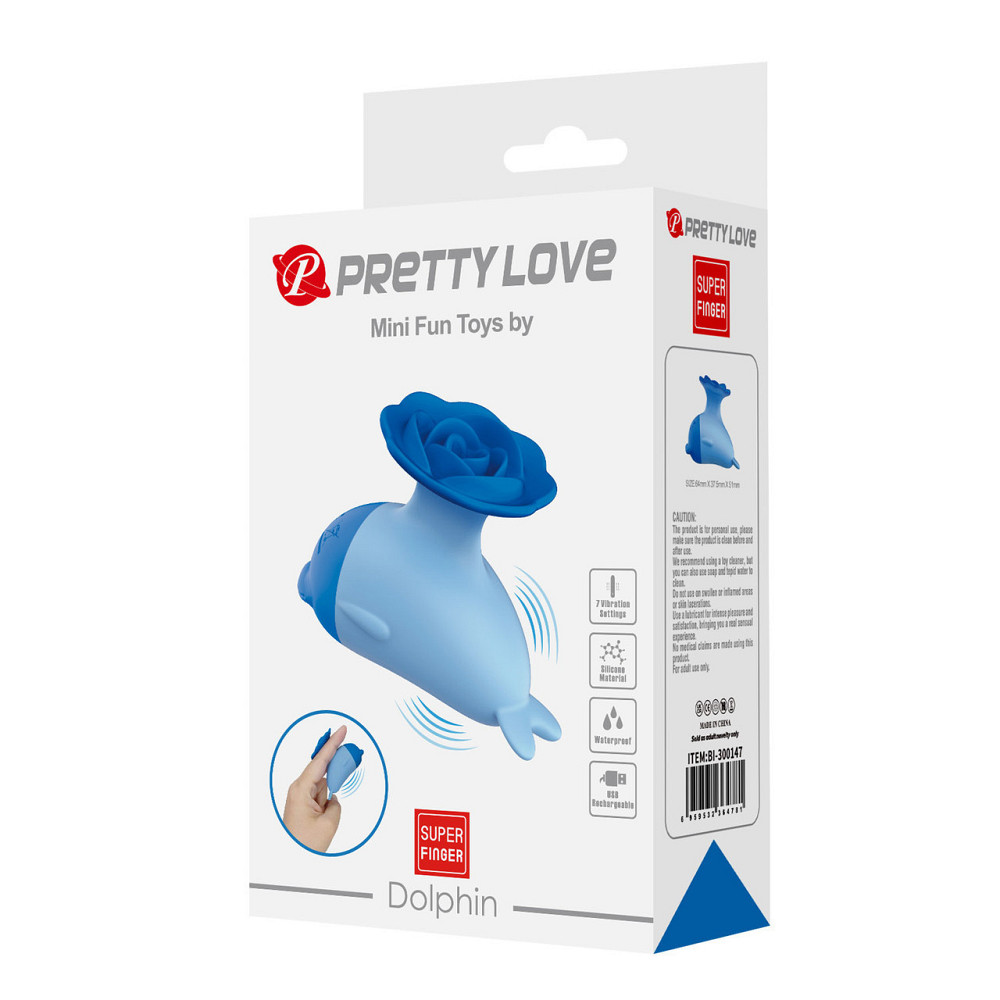 Вібростимулятор PRETTY LOVE Dolphin – Blue Sex Aura Київ - фото 7