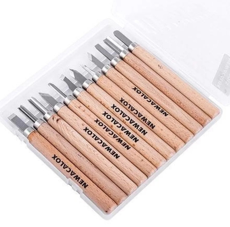 Набір стамесок для різьби по дереву Newacalox 12 шт. Винница - изображение 1