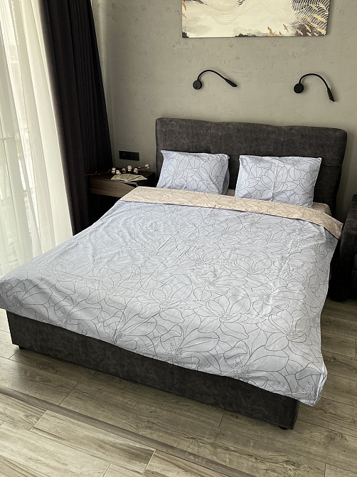 Комплект постільної білизни Ideal Textile бязь з принтом двоспальний євро Чернівці - фото 1