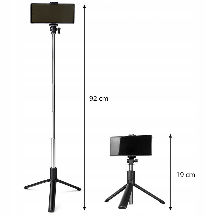 Селфі-палиця/штатив на 360 градусів з пультом дистанційного керування Izoxis (23518) Нововолинськ - фото 6