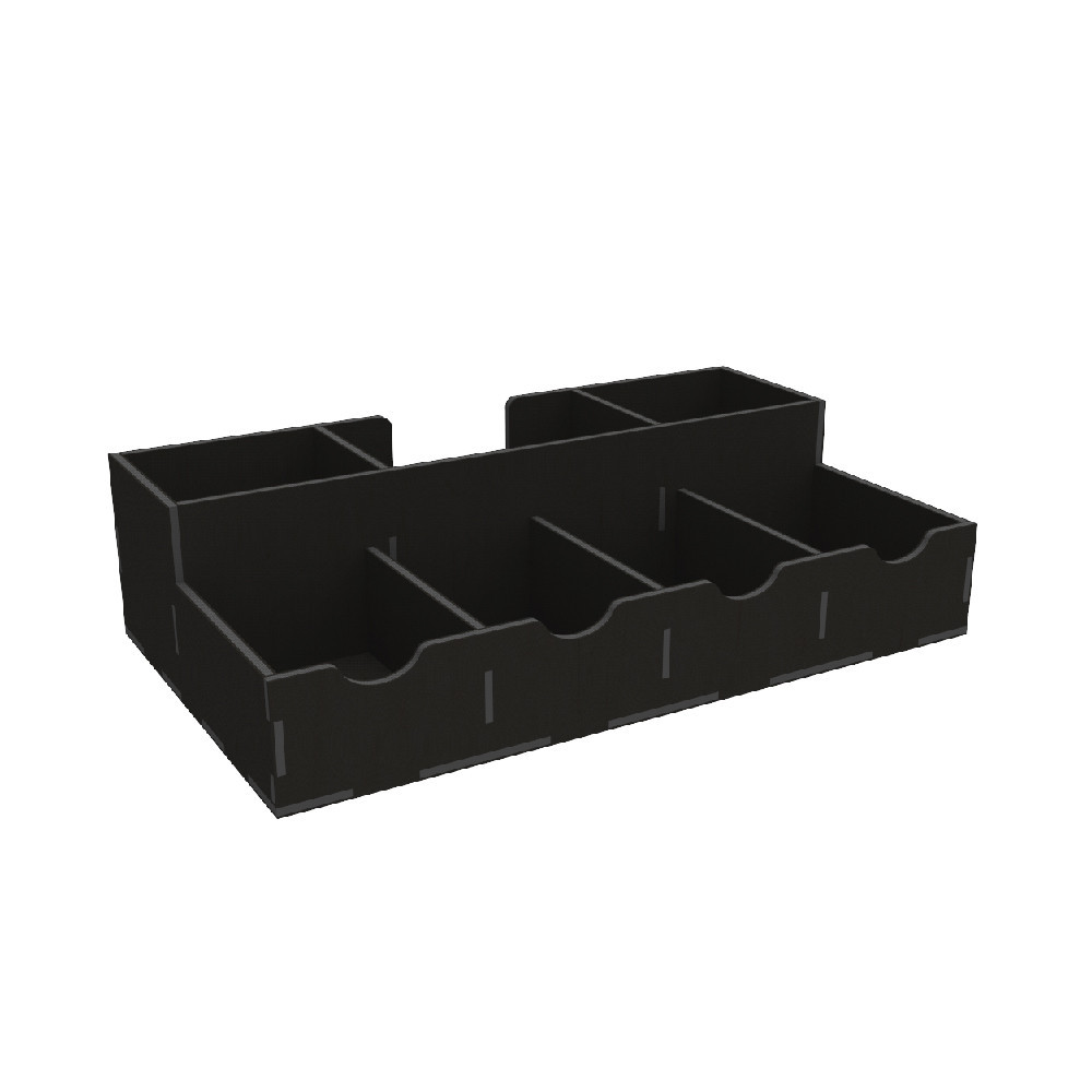 Органайзер EKOSTAR дерев'яний 310х180х80 чорний Київ - фото 2