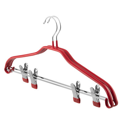 Плічка Ardesto Металеві з ПВХ покриттям З прищіпками Червоні 42 см 2 шт. (ARHC2802RC) Вінниця - фото 1