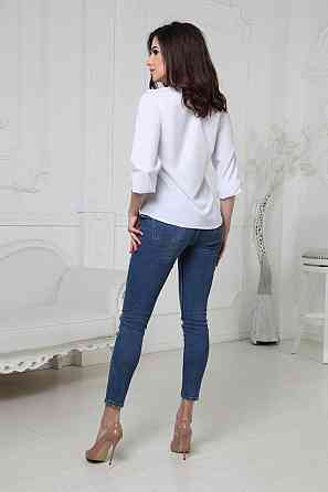 Жіноча блузка "Sellin" оптом | Батал 50-52, Білий Київ