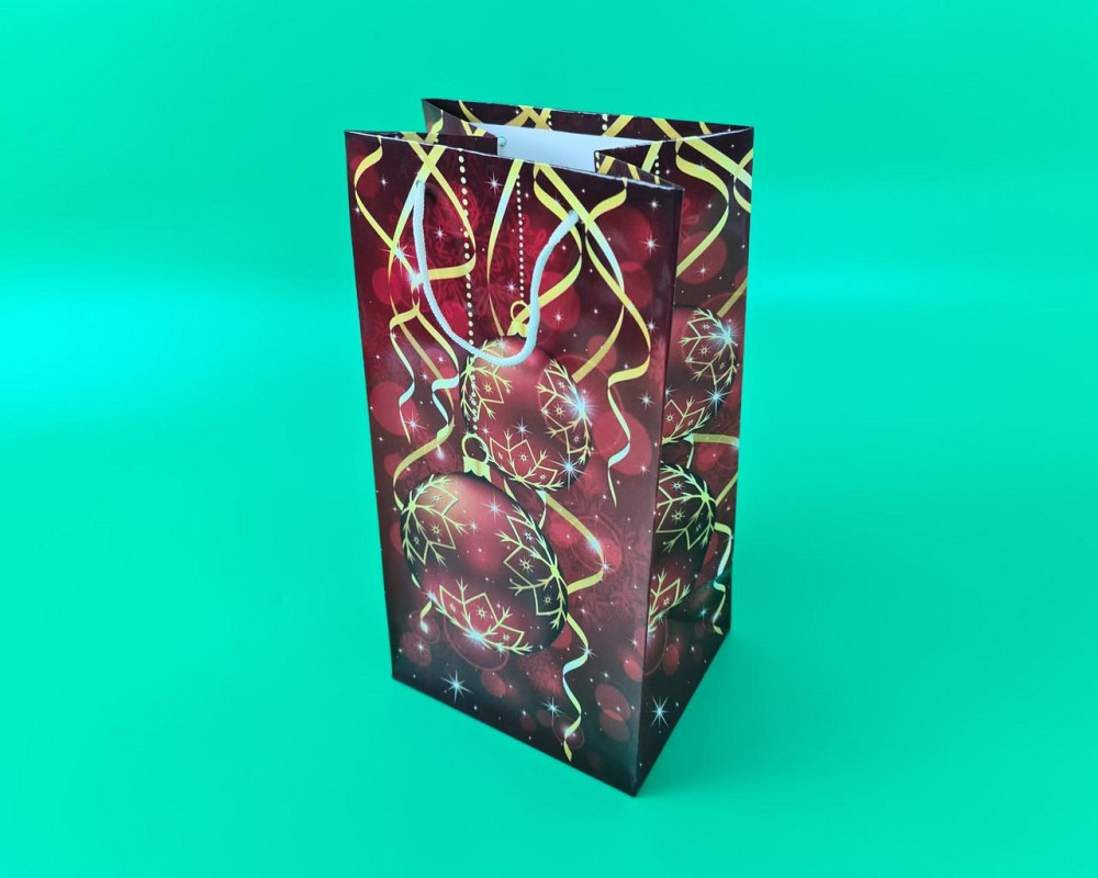 Новогодний ,картонные пакеты с ручками под Вазу 18,5*37*15  -02 (12 шт) Харьков - изображение 1