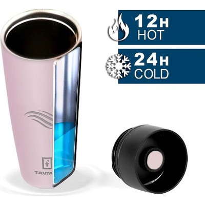 Термокружка Tavialo матовий світло-рожевий колір + 2 ущільнювальних кільця 460 мл (190460106) Винница - изображение 2