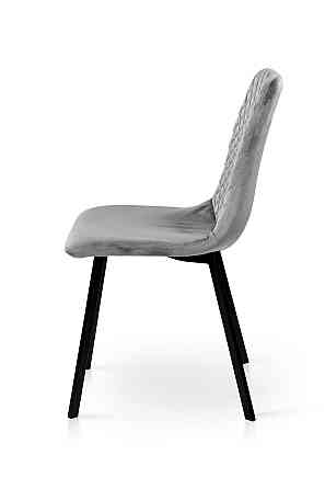 Стілець Некст, чорний/велюр сірий Київ