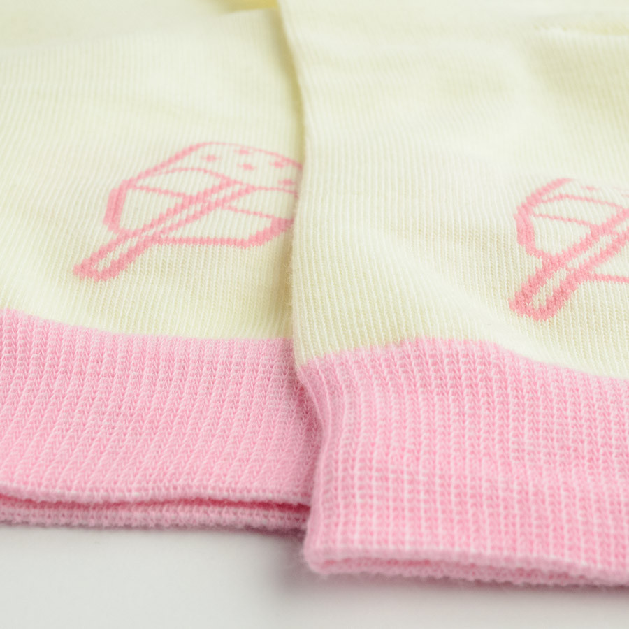 Демисезонные носки женские классические с рисунком GM Textile Высокие 36-41 Ванильный Сумы - изображение 2