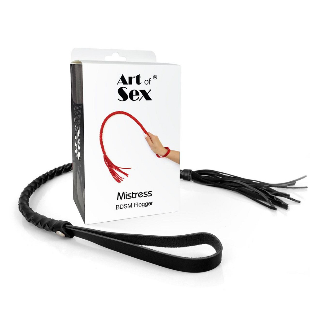 Батіг з екошкіри Art of Sex - Mistress, чорний Sex Aura Київ - фото 4
