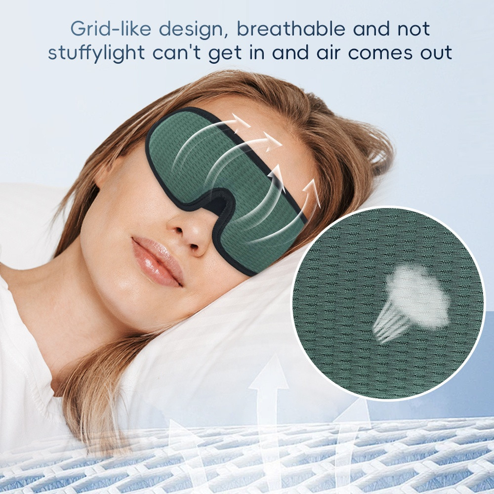 3D м'яка маска для сну, дихаюча, різні кольори Київ - фото 3