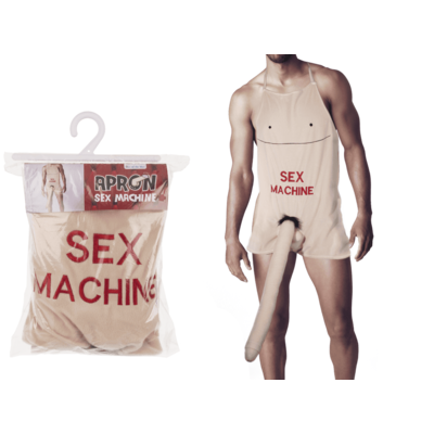 Кухонний фартух з плюшевим пенісом 52 см Sex Machine Sex Aura Київ
