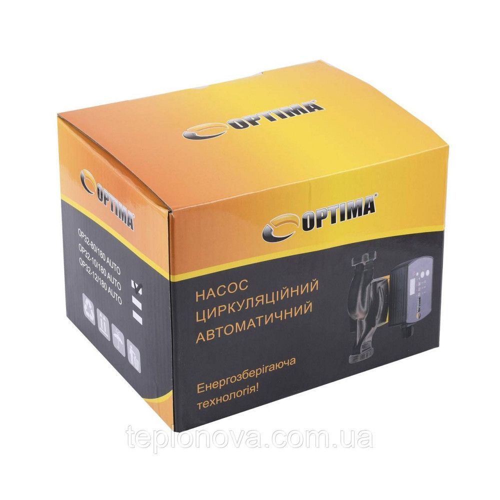 Насос циркуляційний енергоощадний Optima OP32-80AUTO 180 мм + гайки Чернівці - фото 4