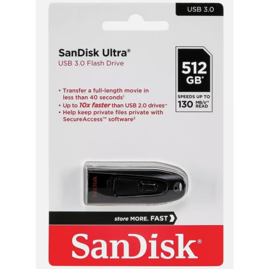 Флешка SanDisk Ultra 512ГБ USB 3.0 Чорна Київ - фото 5