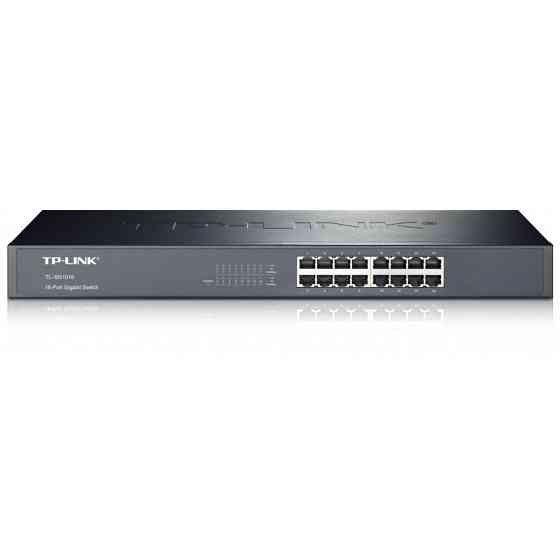 Комутатор TP-Link TL-SG1016 (16хGE, метал, монтаж у стійку) Ні Харків