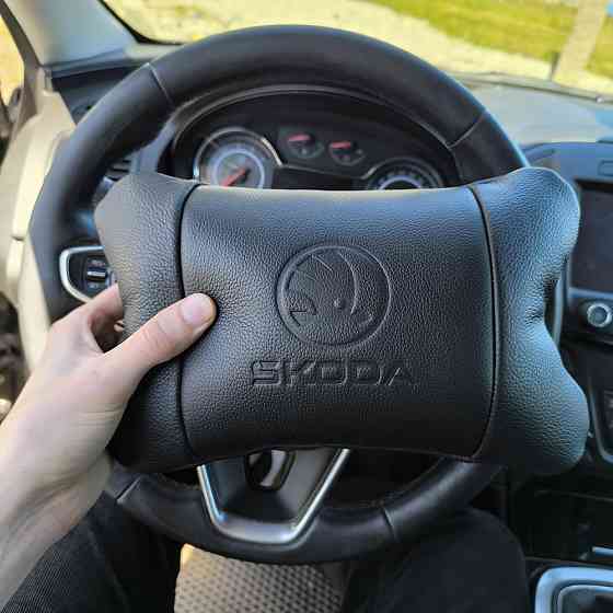 Подушка для сидіння для автомобільного крісла Skoda Шкода, Декоративні подушки з логотипом SC-28 Івано-Франківськ