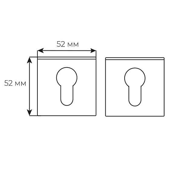 НакладкаTupai 1999 кл 6mm хром матовий Київ