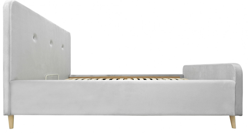 Кровать Двуспальная Michelle VIP Wood На ножках 180 х 190 см Monolith 84 С дополнительной металлической цельносварной рамой Серый Киев - изображение 7