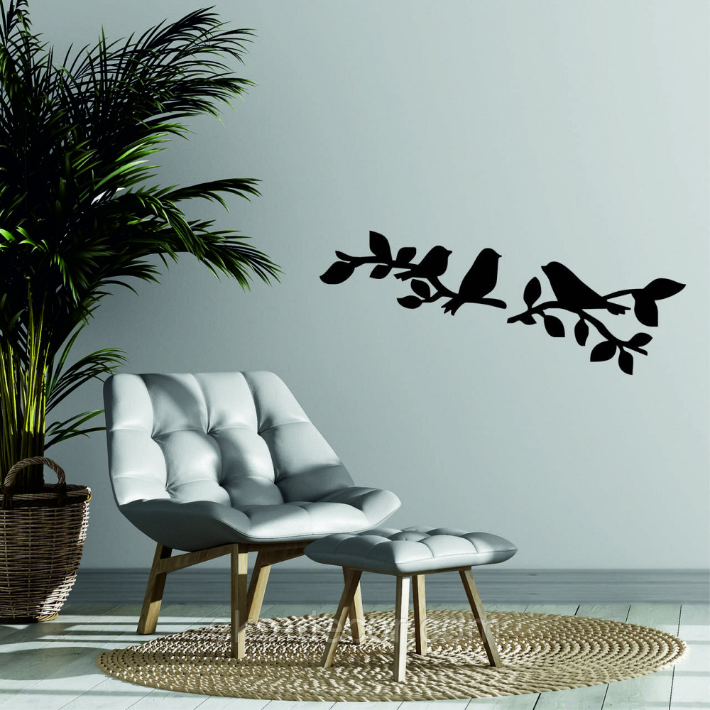 Декоративне настінне Панно  «Птахи» , Декор на стіну 90*35 см, Чорний Київ - фото 7