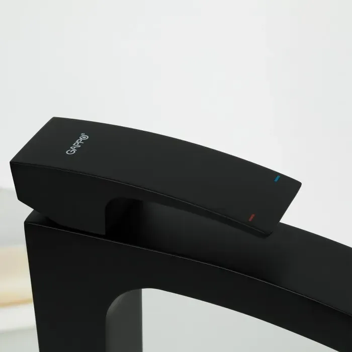 Смеситель для раковины высокий GAPPO G1007-16 черный Киев - изображение 5