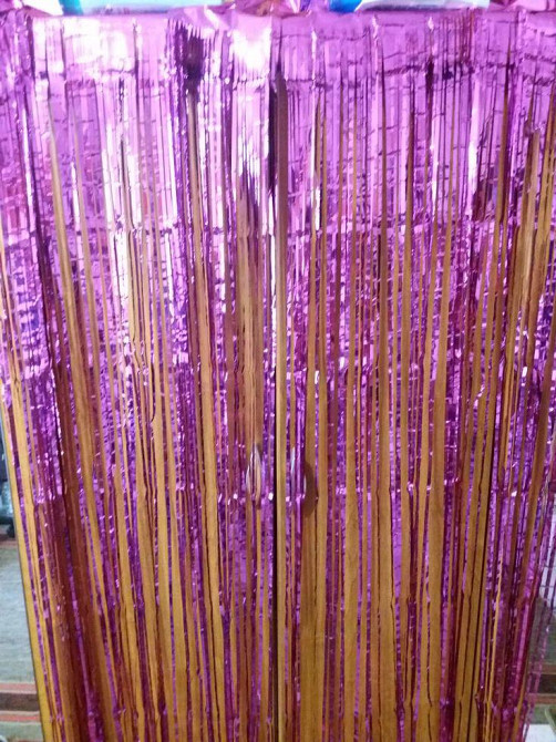 Шторка із фольги для фото зон 2 м на 1 м малиновий Київ - фото 8