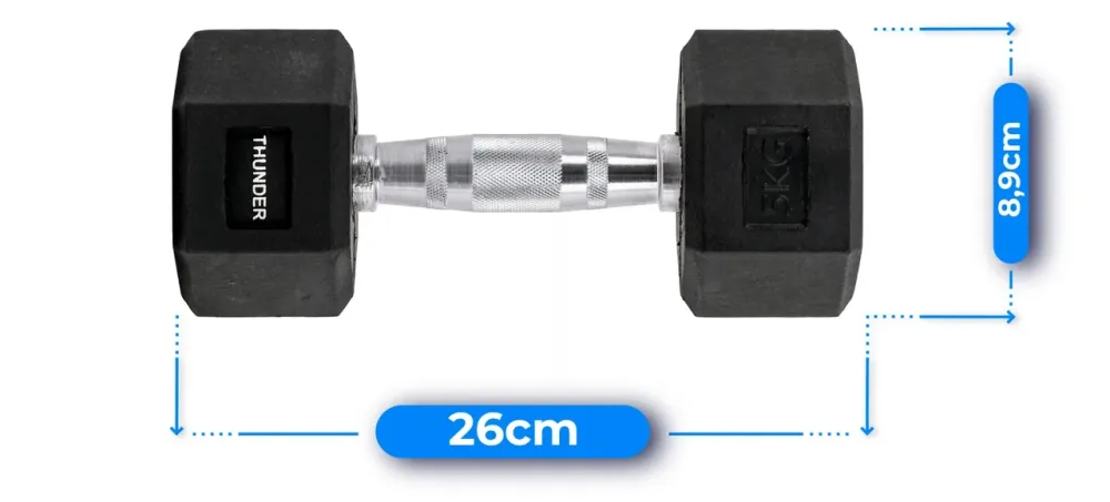 Гантель шестигранна THUNDER 5 кг Киев - изображение 4