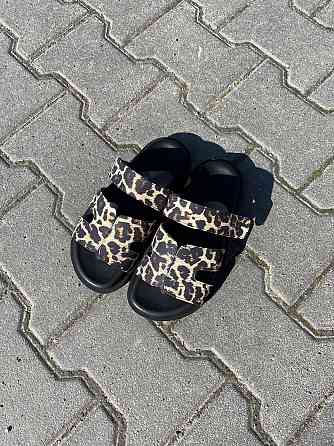 SEE SEVEN Жіночі шльопанці, натуральна шкіра, на низькому ходу леопардові SEE SEVEN 1662 р. 38 Коломия