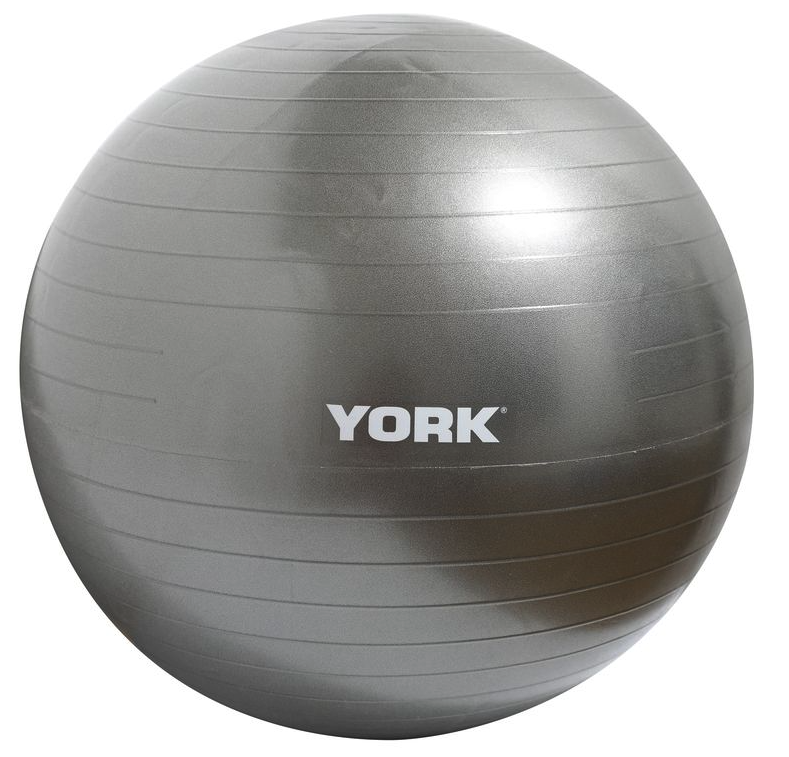 Фітбол York Fitness 75см сірий + насос Київ - фото 1