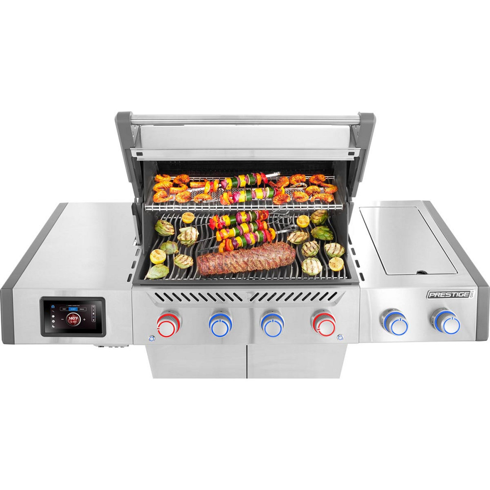 Газовый гриль Napoleon Prestige PRO 500 Connected с боковой конфоркой Sizzle Zone и вертилём нерж сталь PRO500VXRSIBPS Код: Ровно - изображение 9