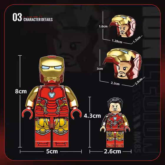 Конструктор Железный человек Марк 85, 553 деталь Киев