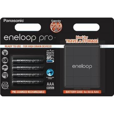 Аккумулятор Panasonic Eneloop Pro AAA 930 mAh * 4 + Case (BK-4HCDEC4BE) Вінниця - фото 1