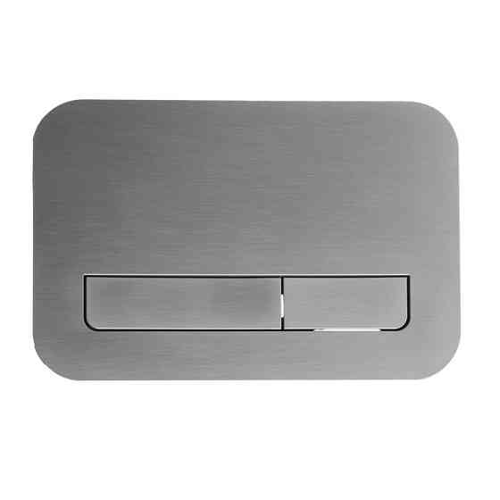Панель змиву Koer KT-0609-07 240x160x7mm пластикова, кнопка лінійна (колір графіт) (KR6133)   ( 25039 ) Харків