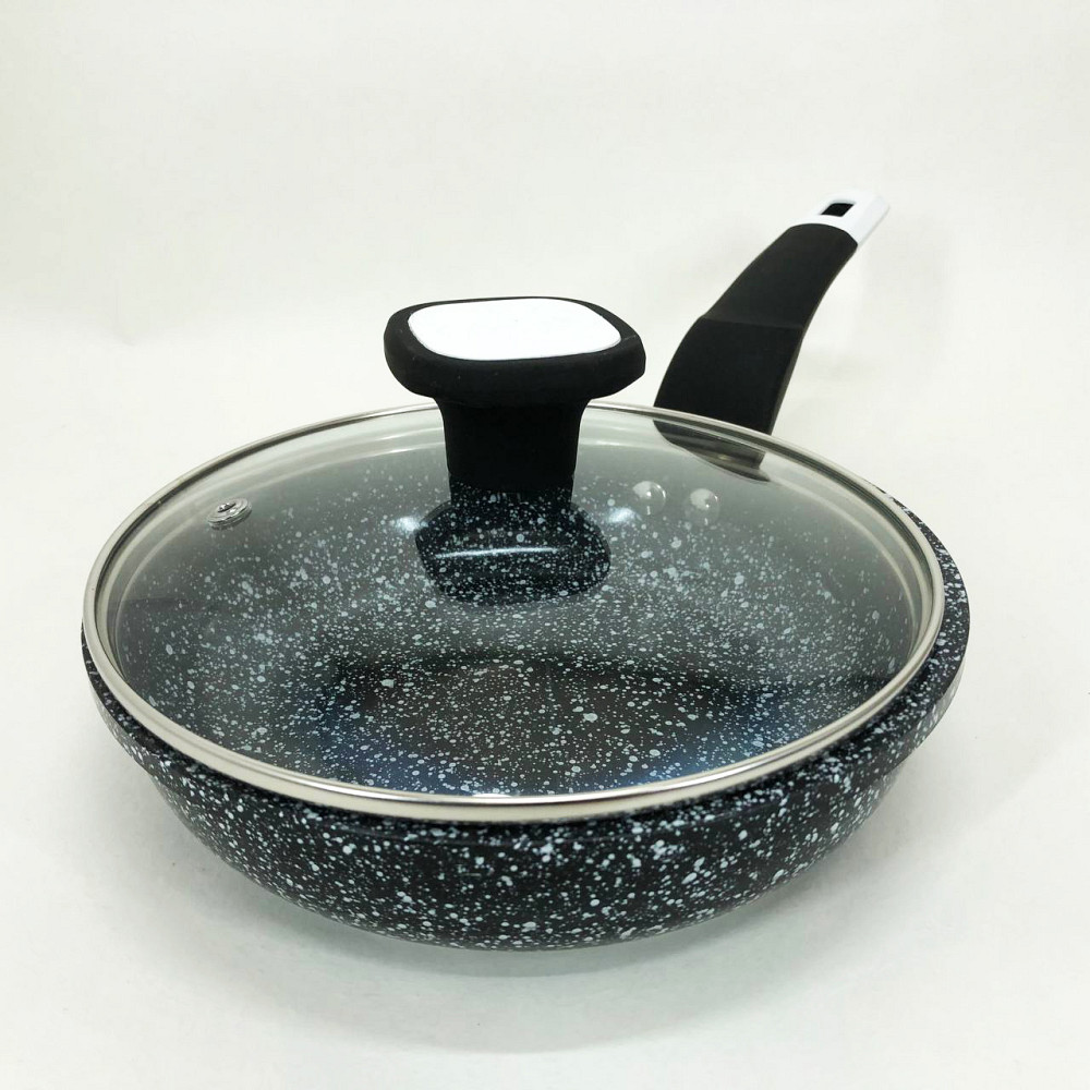 Алюминиевая кастрюля сковорода UNIQUE, Стальная воздушная сковорода для жарки без масла QM-35 Львов - изображение 5