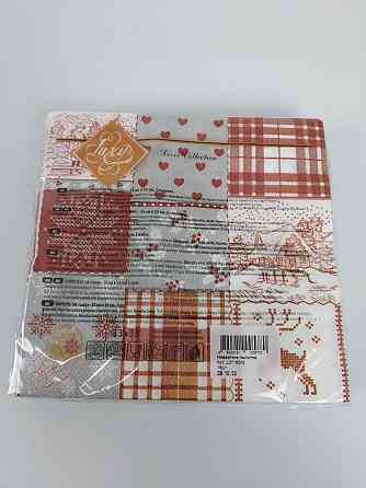 Салфетки бумажнае новогодние(ЗЗхЗЗ, 18шт)