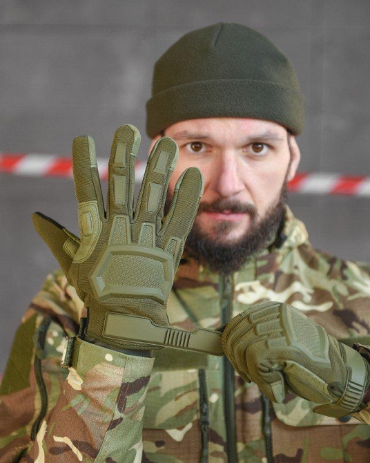 Рукавиці тактичні M-Pact олива ВТ6343 Одесса - изображение 4