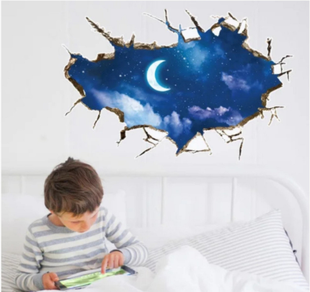 Декоративная наклейка Ночное небо Киев - изображение 2