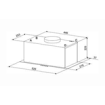 Витяжка кухонна Eleyus UNIA 800 LED 52 BL Вінниця