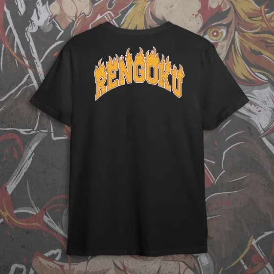 Футболка для подростка мальчика с принтом Клинок Рассекающий Демонов Ренгоку 2 Размер 160 Anime10741 Днепр