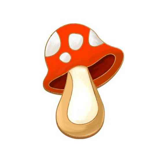 Заготовка броши для раскрашивания 